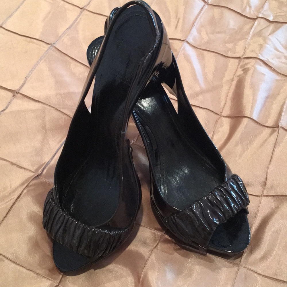 Burberry patent leather dark brown shoes - Picture 5 of 8